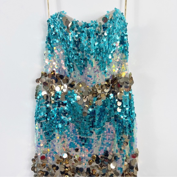 Bronx and Banco Dresses Bronx And Banco Farah Strapless Sequin Gown